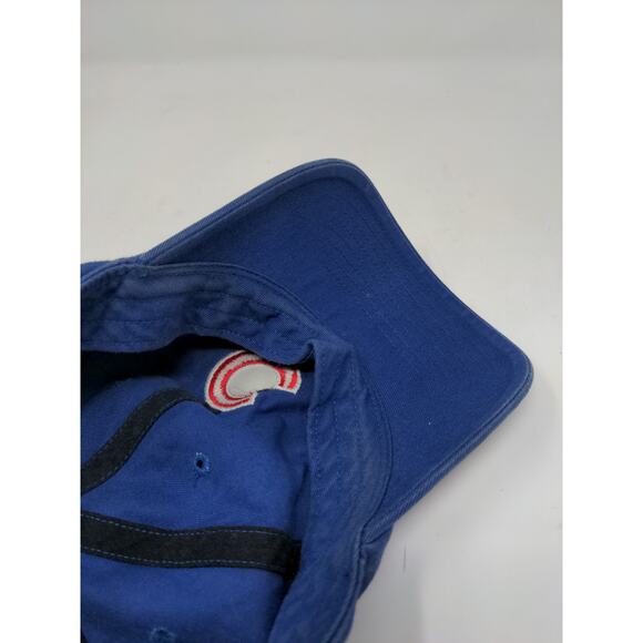 MLB Chicago Cubs Baseball Slideback Hat OSFA Twins Enterprise Cap Blue - Picture 8 of 10